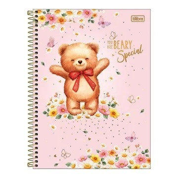 CADERNO 1X1 C.D. LOVE  BEARS